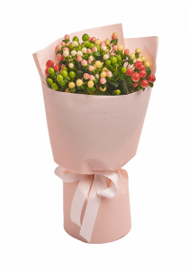Bouquet of purple chrysanthemums